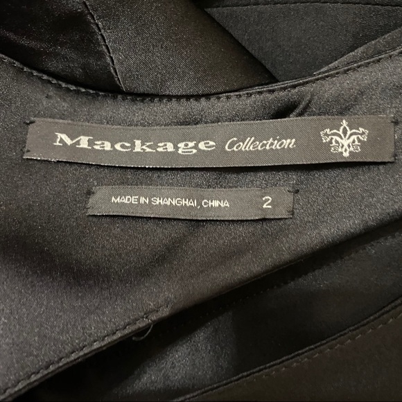 MACKAGE Collection silk black sheath dress - Picture 6 of 12